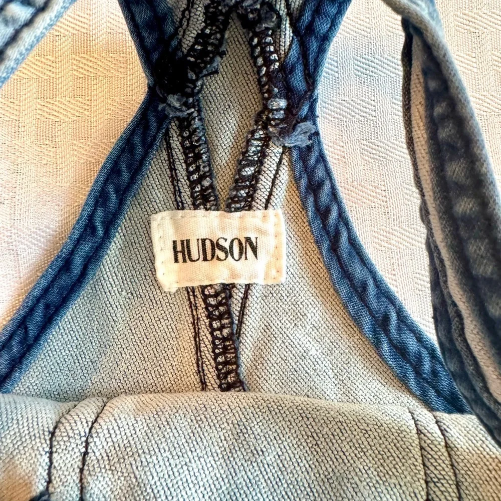 Hudson Kids Baby Acid Wash‎ Denim Shortalls Overalls Blue 24 Months